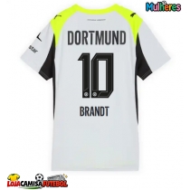 Camisa de Futebol Borussia Dortmund Julian Brandt #10 Equipamento Secundário Mulheres 2025-26 Manga Curta